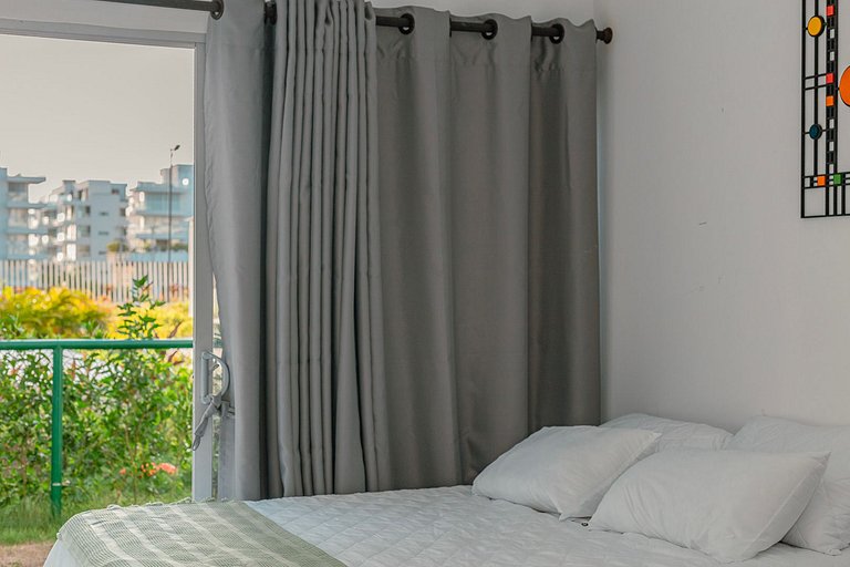 Apto moderno en Serena del Mar con jardín privado