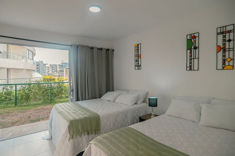 Modern Apto in Serena del Mar with Private Garden