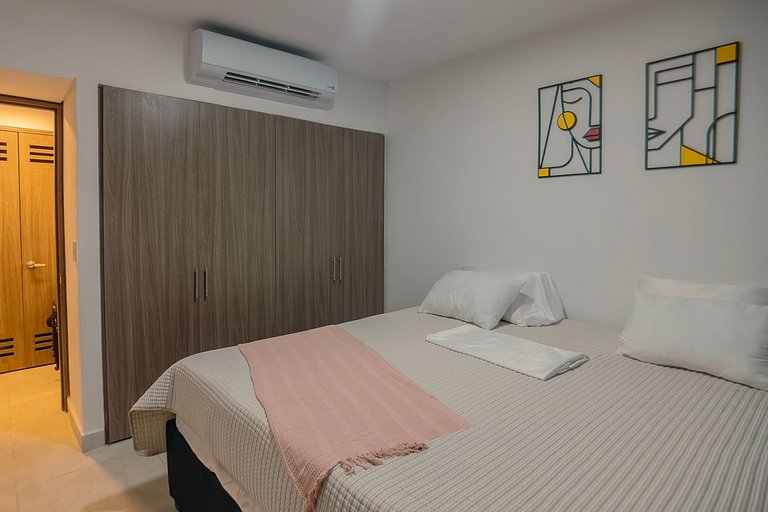 Apto moderno en Serena del Mar con jardín privado