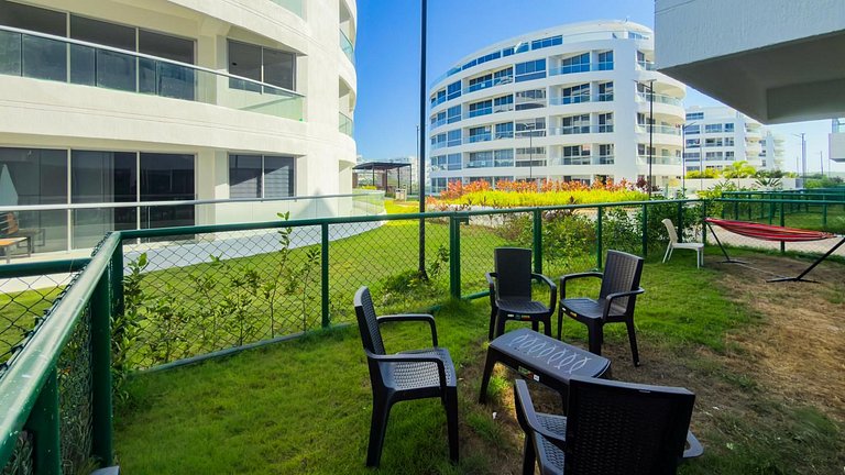 Modern Apto in Serena del Mar with Private Garden